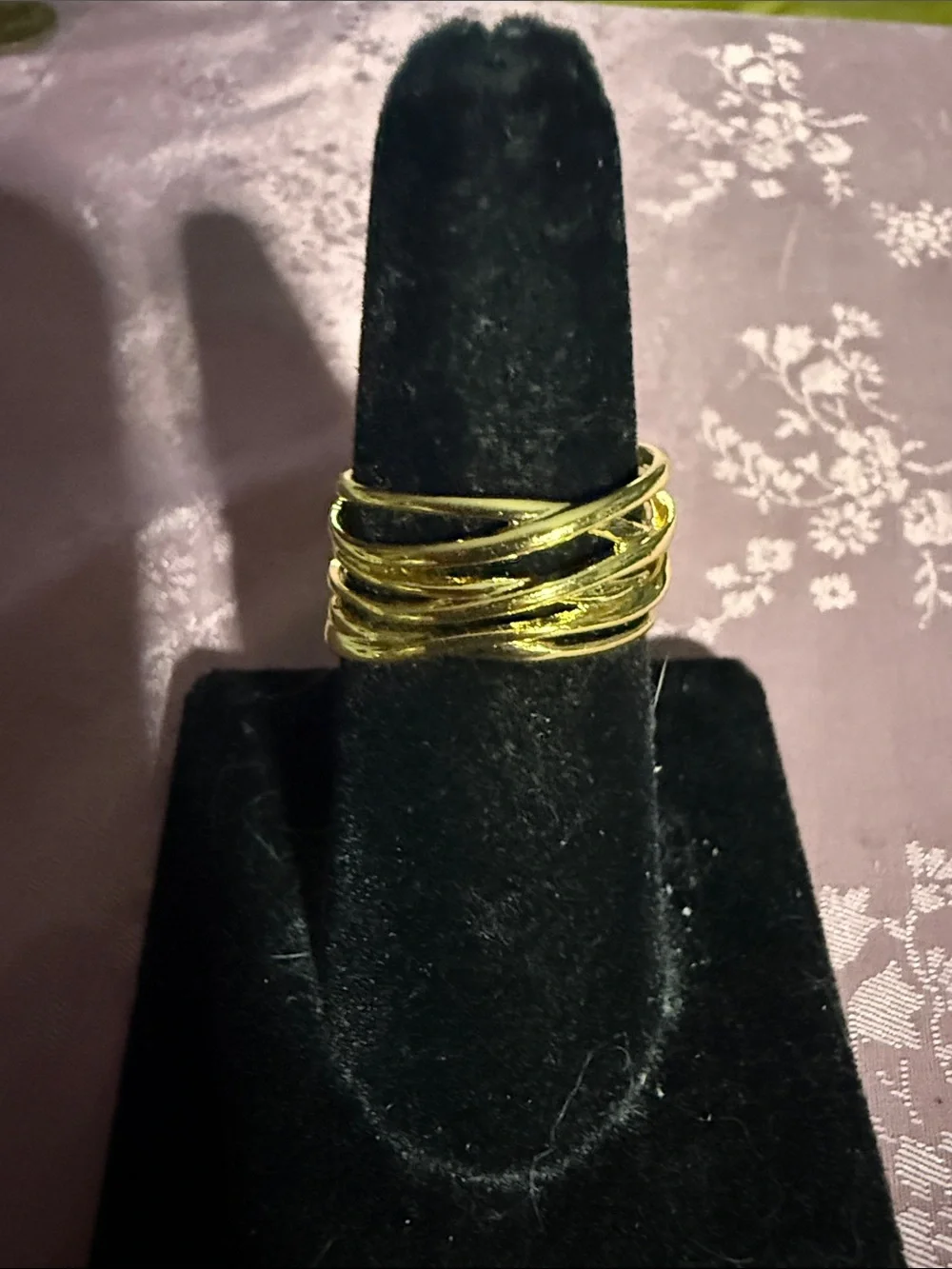 Gold plated sterling silver Multi-Band Women’s Ring